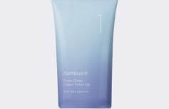 Ультралёгкий тональный флюид для сияния кожи Numbuzin No.1 Pure Glass Clean Tone Up SPF50+ PA++++
