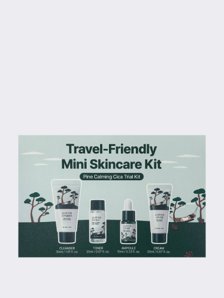 Дорожный набор для ухода за кожей с экстрактом сосны Round Lab Pine Calming Cica Trial Kit Дорожный набор для ухода за кожей с экстрактом сосны Round Lab Pine Calming Cica Trial Kit