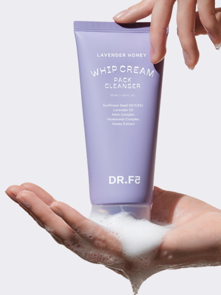 Успокаивающая маска-пенка для умывания с экстрактом лаванды DR.F5 Whip Cream Pack Cleanser Lavender Honey Успокаивающая маска-пенка для умывания с экстрактом лаванды DR.F5 Whip Cream Pack Cleanser Lavender Honey