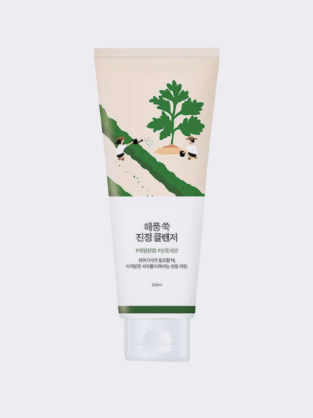Успокаивающая пенка для умывания с экстрактом полыни Round Lab Mugwort Calming Cleanser Успокаивающая пенка для умывания с экстрактом полыни Round Lab Mugwort Calming Cleanser