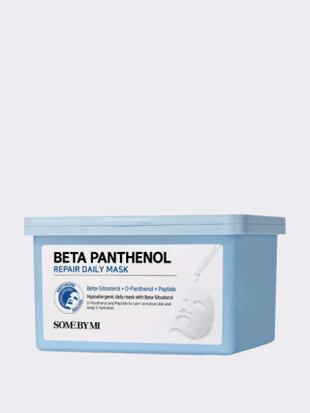 Набор успокаивающих тканевых масок с пантенолом Some By Mi Beta Panthenol Repair Daily Mask Набор успокаивающих тканевых масок с пантенолом Some By Mi Beta Panthenol Repair Daily Mask
