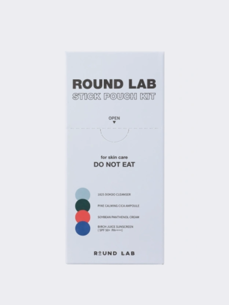 Набор саше для комплексного ухода за кожей Round Lab Stick Pouch Kit Набор саше для комплексного ухода за кожей Round Lab Stick Pouch Kit