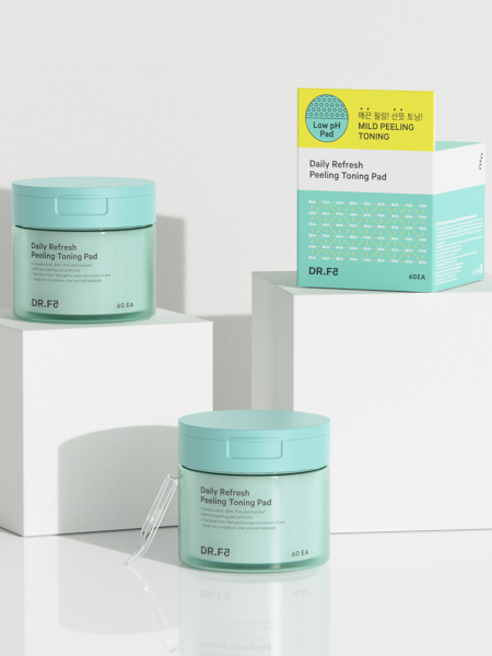 Отшелушивающие слабокислотные тонер-пэды для лица DR.F5 Daily Refresh Peeling Toning Pad Отшелушивающие слабокислотные тонер-пэды для лица DR.F5 Daily Refresh Peeling Toning Pad
