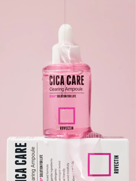 Успокаивающая ампульная сыворотка для лица с экстрактом центеллы азиатской ROVECTIN Skin Essentials Cica Care Clearing Ampoule Успокаивающая ампульная сыворотка для лица с экстрактом центеллы азиатской ROVECTIN Skin Essentials Cica Care Clearing Ampoule