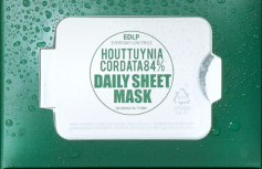 Набор тканевых масок для лица с экстрактом хауттюйнии Derma Factory Houttuynia Cordata 84% Daily Sheet Mask