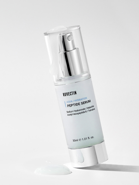 Разглаживающая сыворотка для лица с пептидами ROVECTIN Aqua Peptide Serum Разглаживающая сыворотка для лица с пептидами ROVECTIN Aqua Peptide Serum
