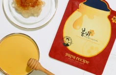 Питательная тканевая маска с экстрактом красного женьшеня Papa Recipe Bombee Ginseng Red Honey Oil Mask Pack